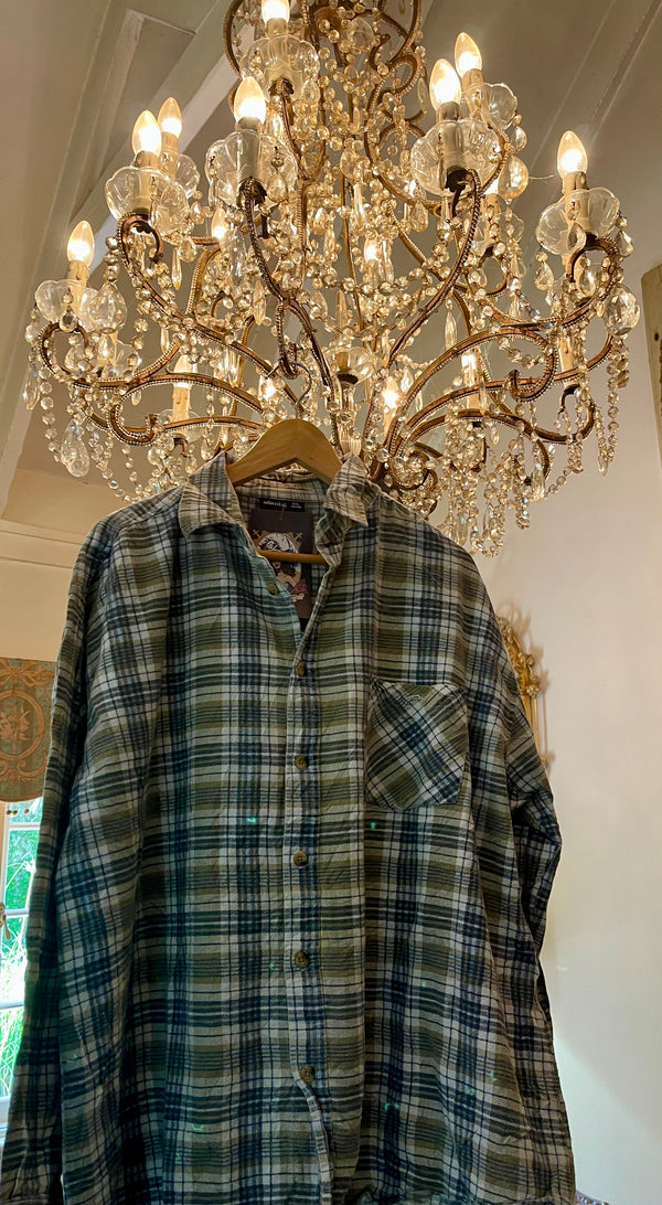 Vintage Flannel - Original Logo  - Number 37 - Size - x Large