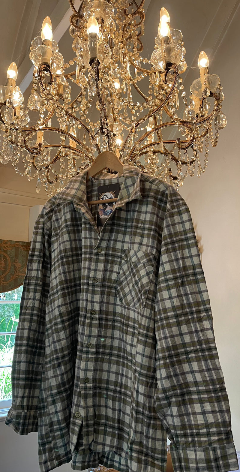 Vintage Flannel - Skull Print - Number 40 Size - X Large