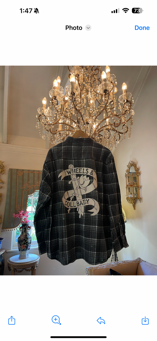 Vintage Flannel -Original Logo - Number 34 - Size - XL
