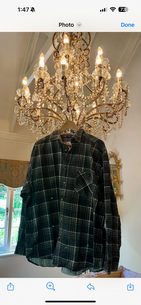 Vintage Flannel -Original Logo - Number 34 - Size - XL