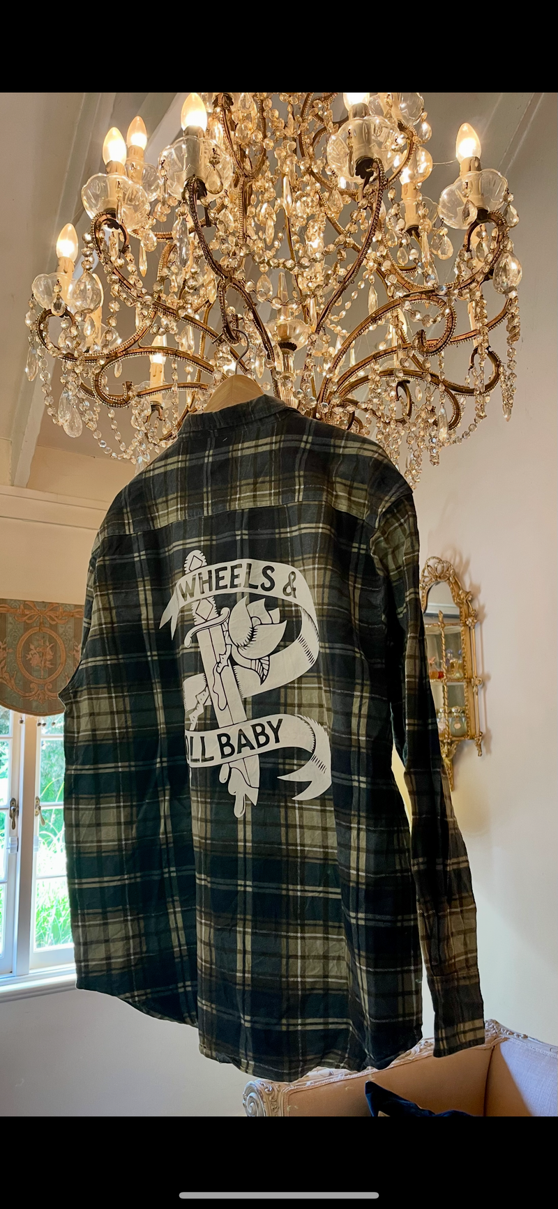 Vintage Flannel - original logo print  - Number 35 - Size - XL