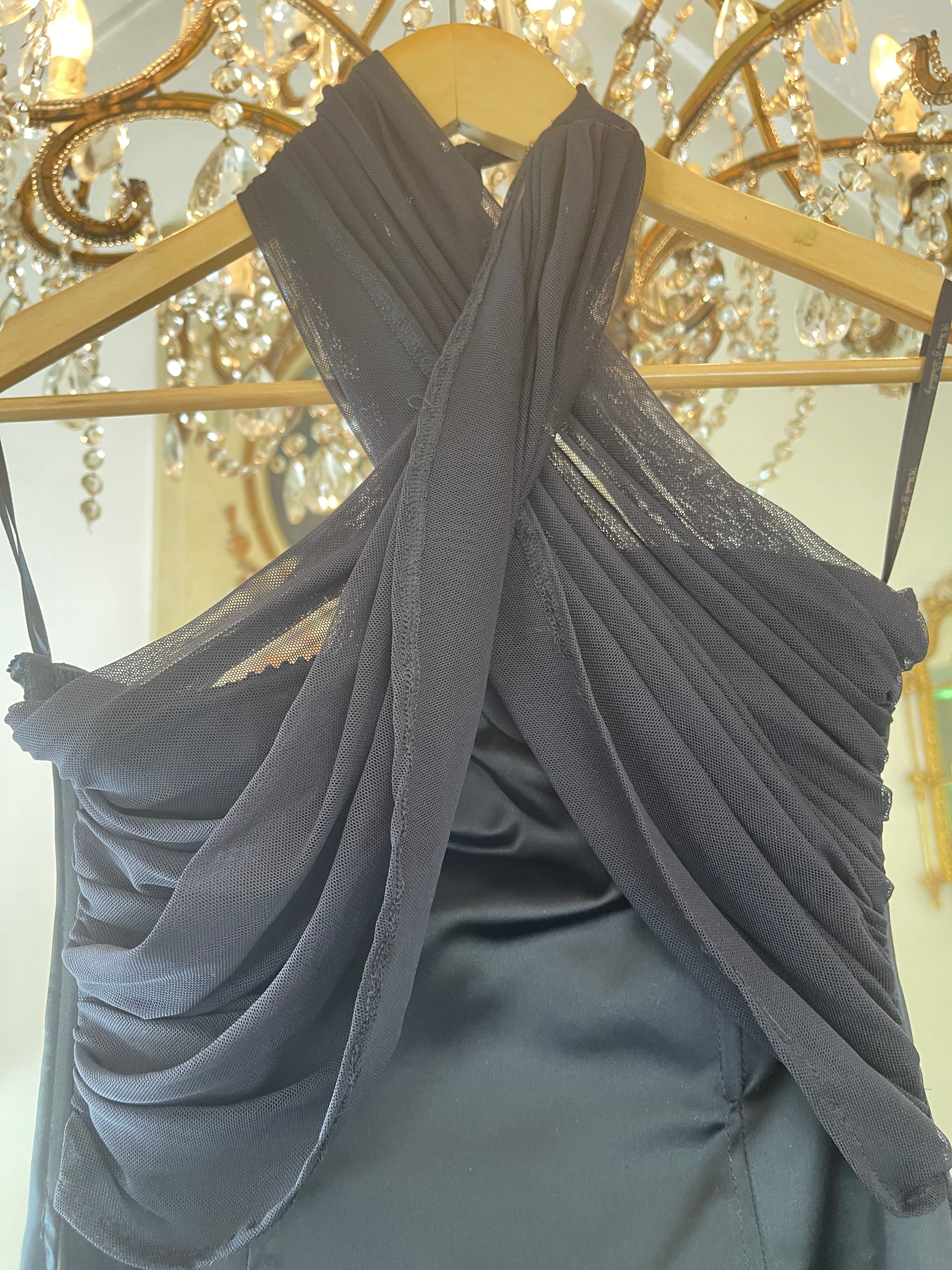 Garage Sale - hardly worn size 10 classic satin bra dress with sheer halter attachment very sexy