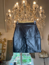 Garage Sale Unworn Size 10 Mini Leather and Ponty Skirt