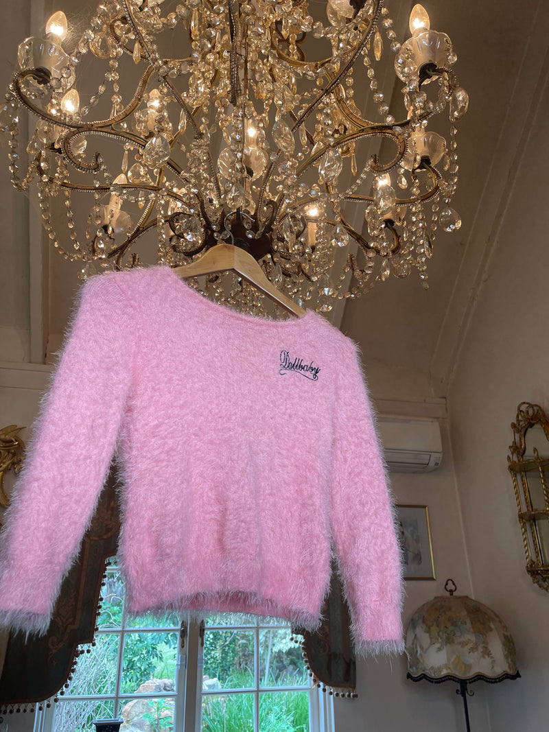Garage Sale Sample Punk Pink Fluff Sweater 1 only worn but in good condition