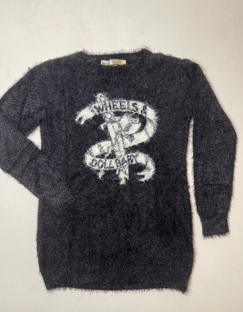 The Fluffy Original Oversized Jumper Black