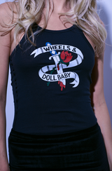 The Original Logo Singlet - Colour in Black