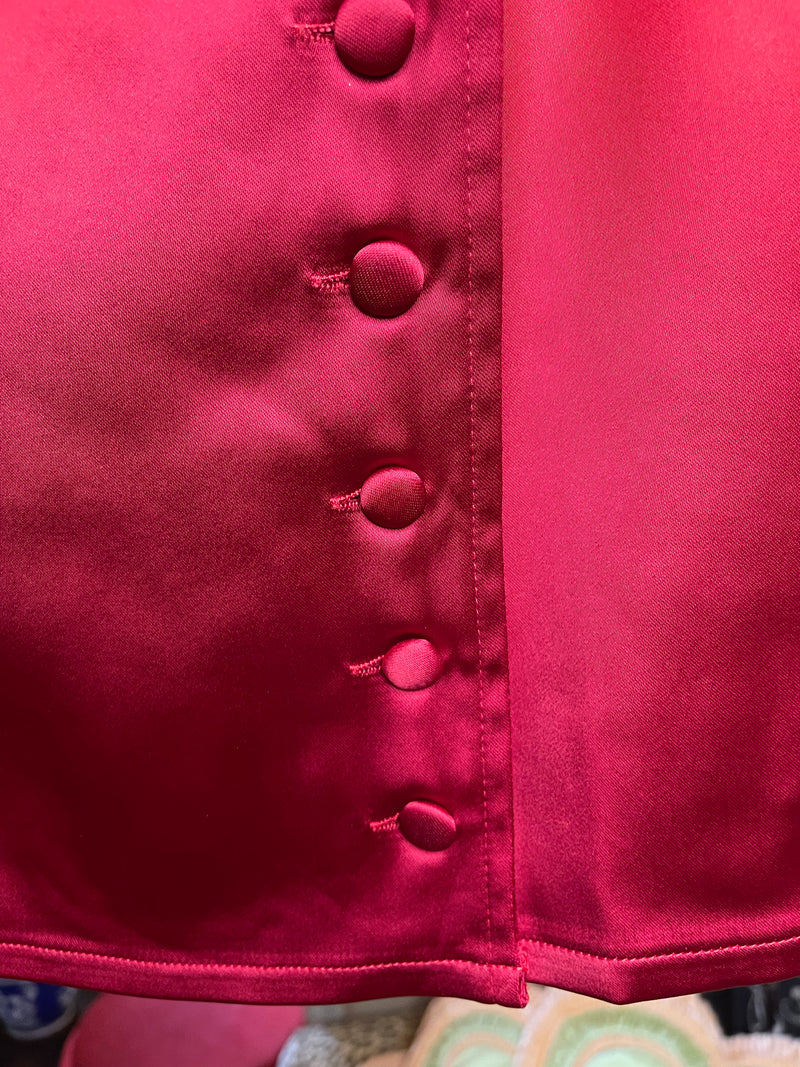 The Irma La Douce Skirt in Lush Red