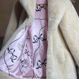 Garage Sale Cream Fur Coat