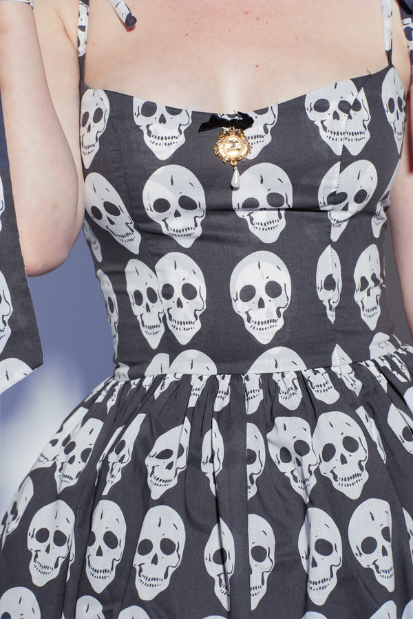 The Swan Lake Dress in Skull Print