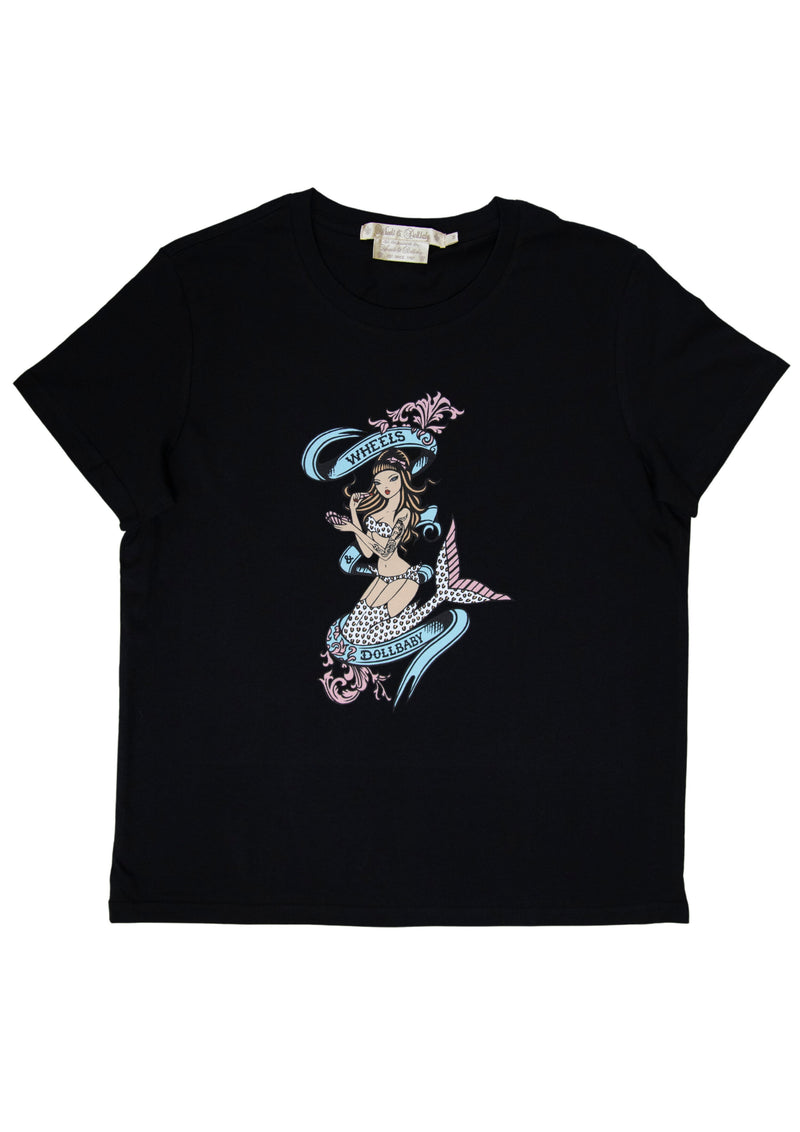 The Mermaid T-Shirt in Black