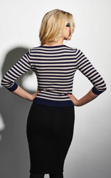 French Sailor Navy & Cream Stripe Sweater