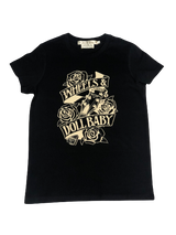 The Womens Cream Print Vintage Logo T-Shirt