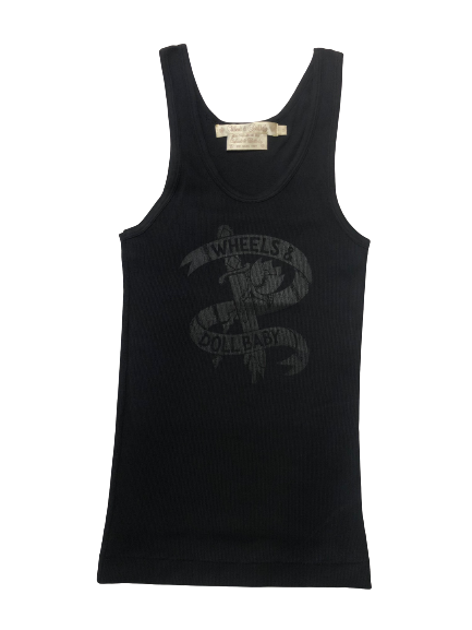 The Original Logo Black on Black Singlet