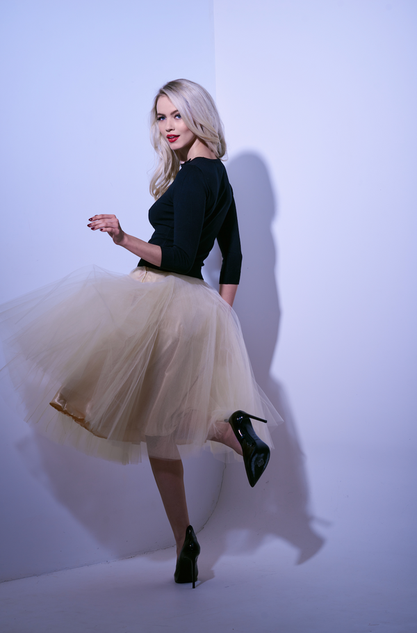 The Ballet Skirt in Gold