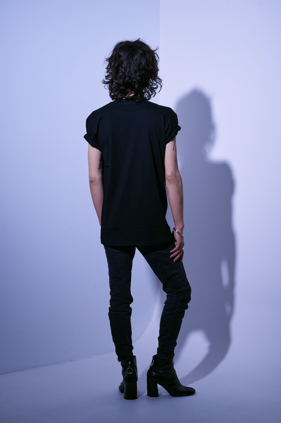 Wheels and dollbaby Original Logo Black on Black Mens T-Shirt