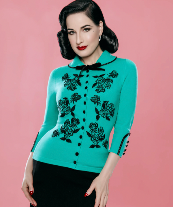 The New Dita Cardigan in T-Bird Blue (Limited Edition)