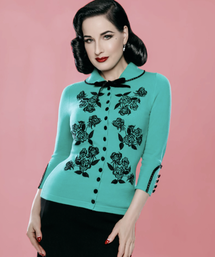 The New Dita Cardigan in T-Bird Blue (Limited Edition)