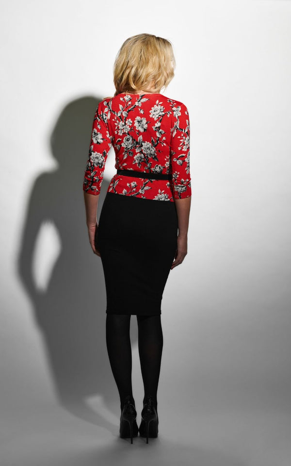 Red Opium Print Sweater