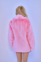 The Luxuriate Fur Coat in Baby Pink (Limited Edition)