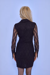 My Boyfriend's Lace Shirt Dress