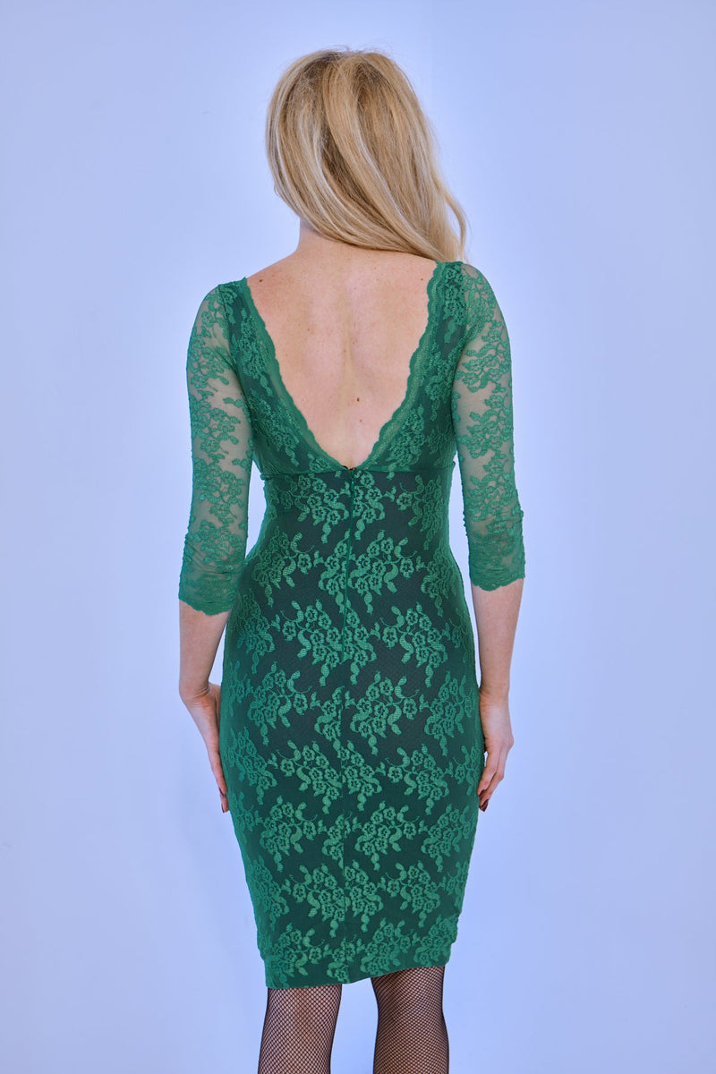 The Fifi Dress in Emerald