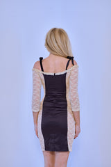 The Jewel Bardot Dress in Cream