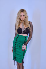 The La Dolce Vita Skirt in Emerald